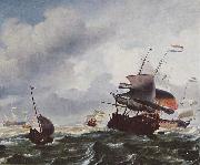 Ludolf Bakhuizen Schiffe im Sturm oil painting